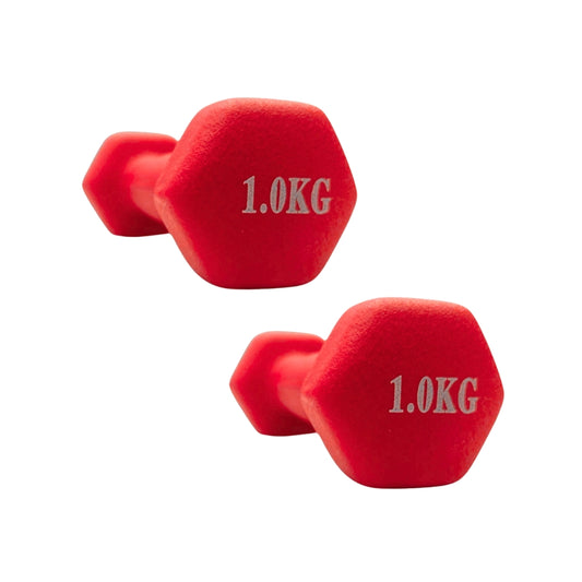 MANCUERNA RECUBIERTA PAR 1KG ROJO LS