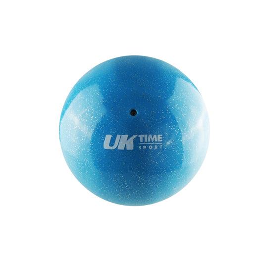 BALON GIMNASIA RITMICA GLITTER LISO CELESTE Nº7