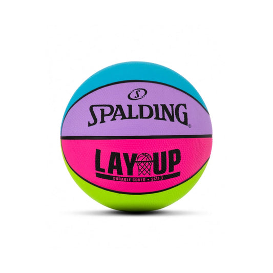 BALON BASQUETBOL SPALDING LAY UP Nº3 MULTICOLOR