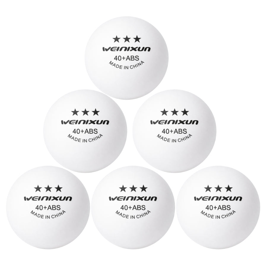 SET 6 PELOTAS PING PONG WEINIXUN 3STAR BLANCA
