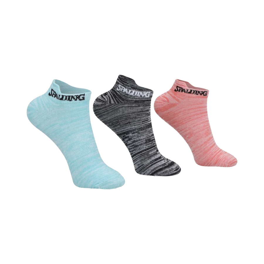 TRIPACK CALCETINES SPALDING ROSA/GRIS/CELESTE