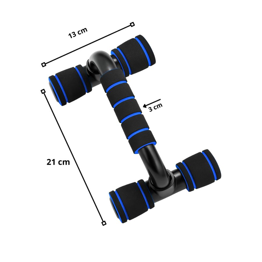 PUSH UP PVC NEGRO AZUL