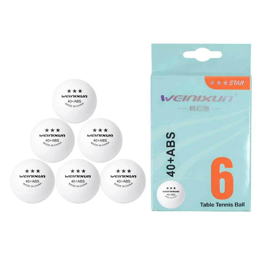 SET 6 PELOTAS PING PONG WEINIXUN 3STAR BLANCA