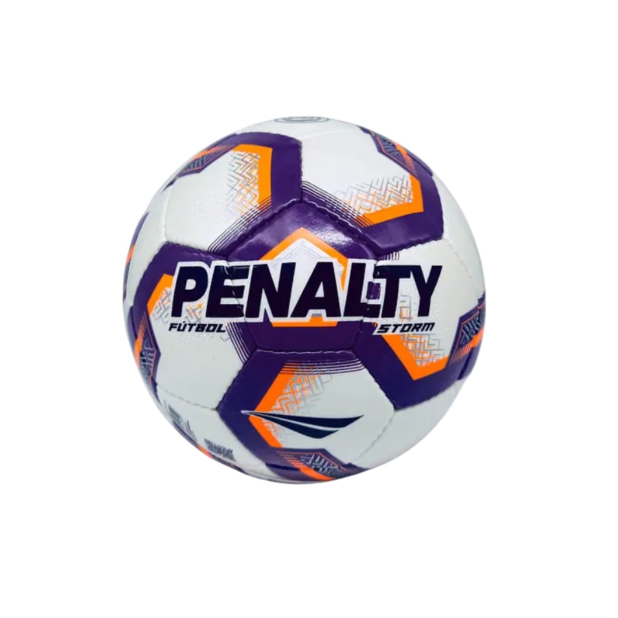 BALON FUTBOL PENALTY STORM XXV MORADO NARANJO Nº5