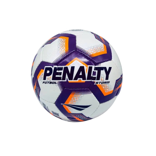 BALON FUTBOL PENALTY STORM XXV MORADO NARANJO Nº5