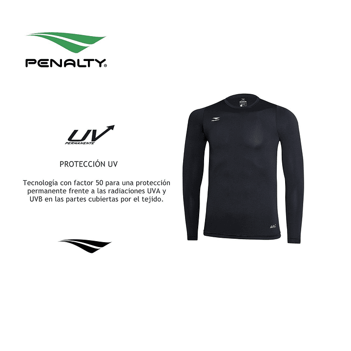 PRIMERA CAPA PENALTY SKIN TERMICA MANGA LARGA 075 NEGRA