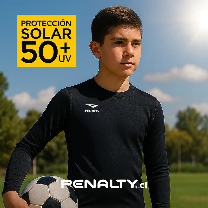 PRIMERA CAPA PENALTY SKIN TERMICA MANGA LARGA 076 NEGRA JR