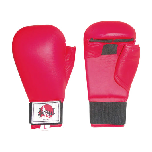 GUANTE KARATE OKAMI GARRA ROJO