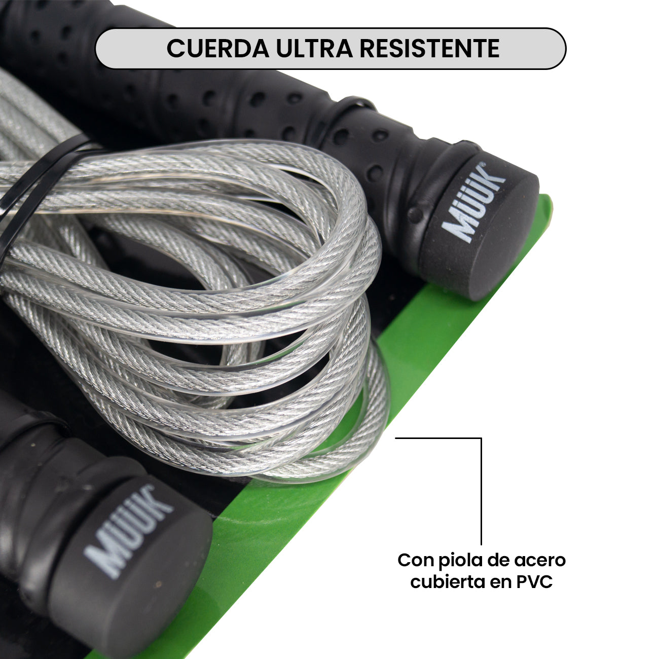 CUERDA DE SALTO MUUK PIOLA DE ACERO