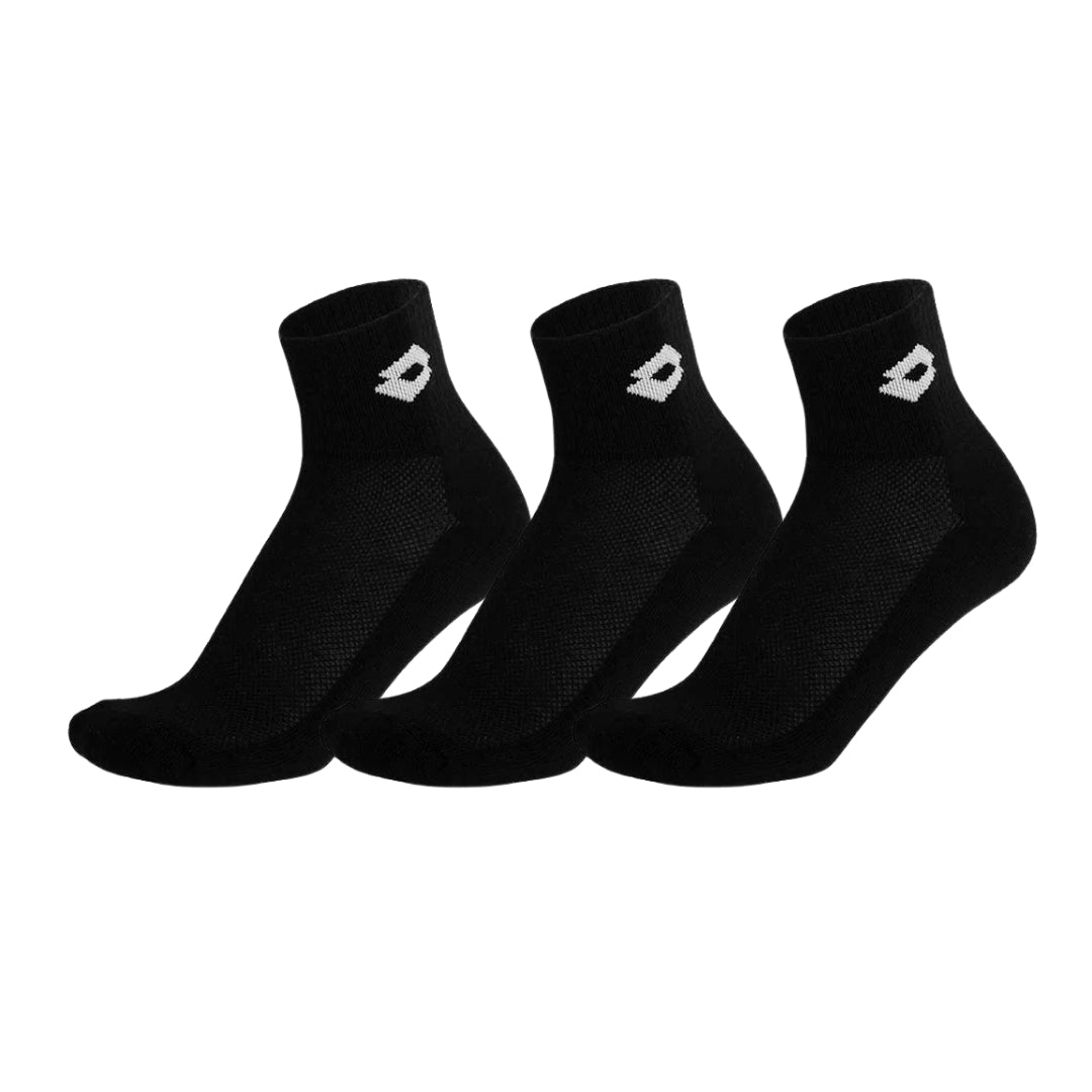 TRIPACK CALCETINES LOTTO CORTOS NEGRO