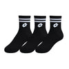 TRIPACK CALCETINES LOTTO CREW MEDIOS NEGRO