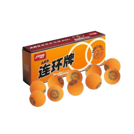 Pelotas Ping Pong Doble Círculo 40mm 10 Uni.