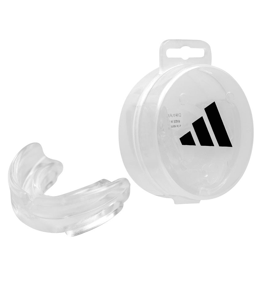 PROTECTOR BUCAL ADIDAS DOBLE TRANSPARENTE SENIOR