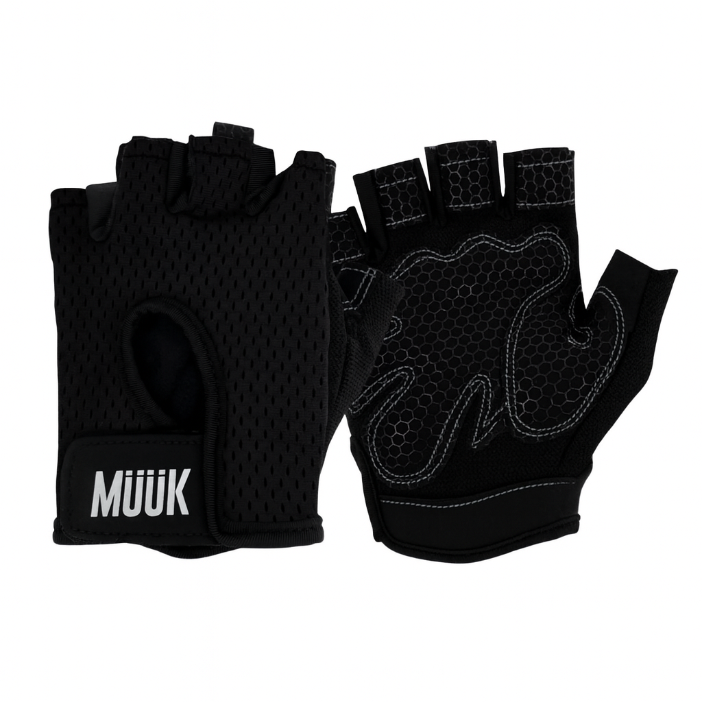 GUANTE FITNESS MUUK FIT GRIP NEGRO