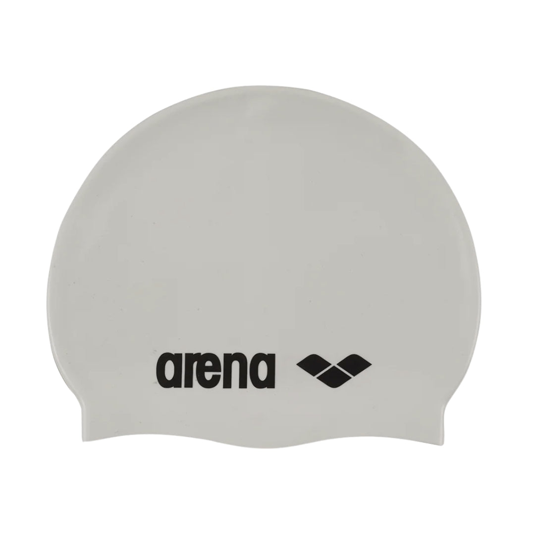 GORRO NATACION ARENA CLASSIC SILICONA BLANCO