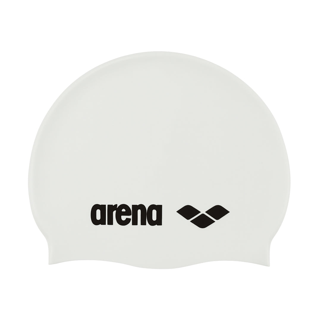 GORRO NATACION ARENA CLASSIC SILICONA BLANCO