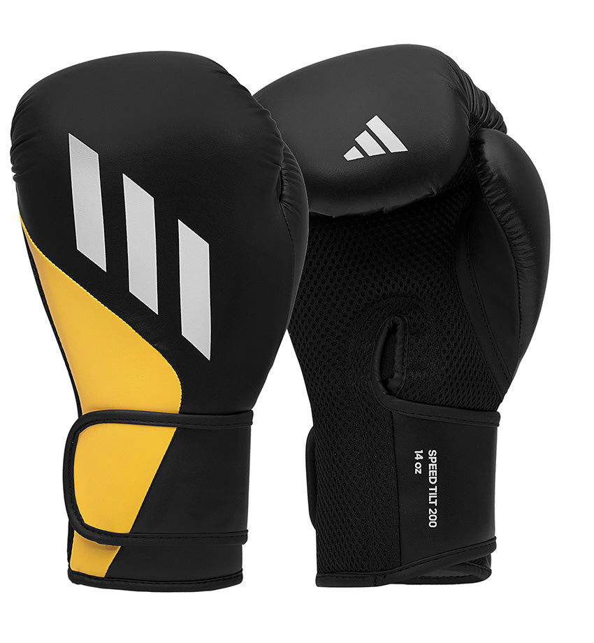 GUANTE BOX ADIDAS TILT 200 BLACK SPARK YELLOW