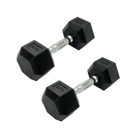 MANCUERNA HEXAGONAL PAR 5KG