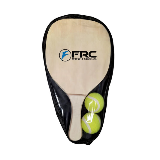 SET PALETAS DE PLAYA + 2 PELOTAS FORCE