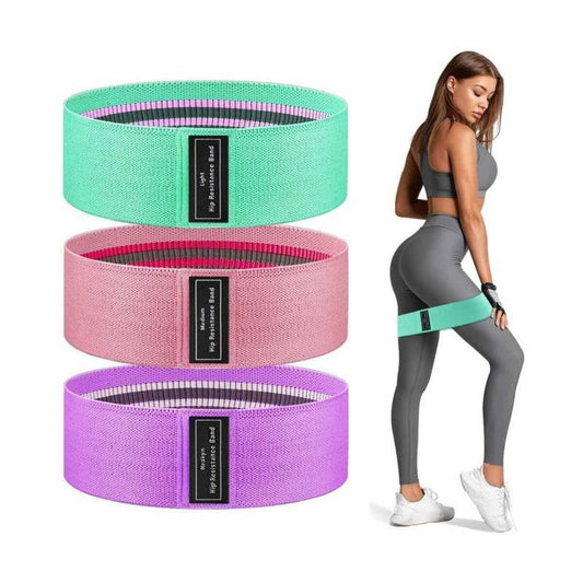 SET 3 BANDAS DE RESISTENCIA TELA CERRADAS CIVER