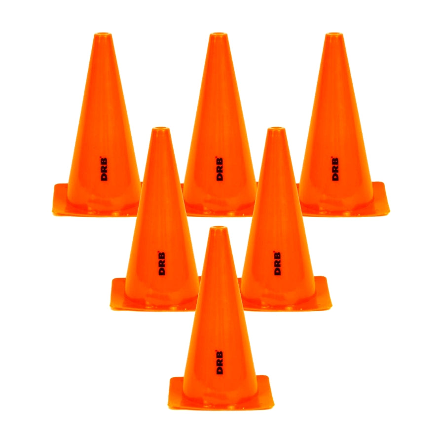 SET 6 CONOS DRB 12'' 30CM NARANJO