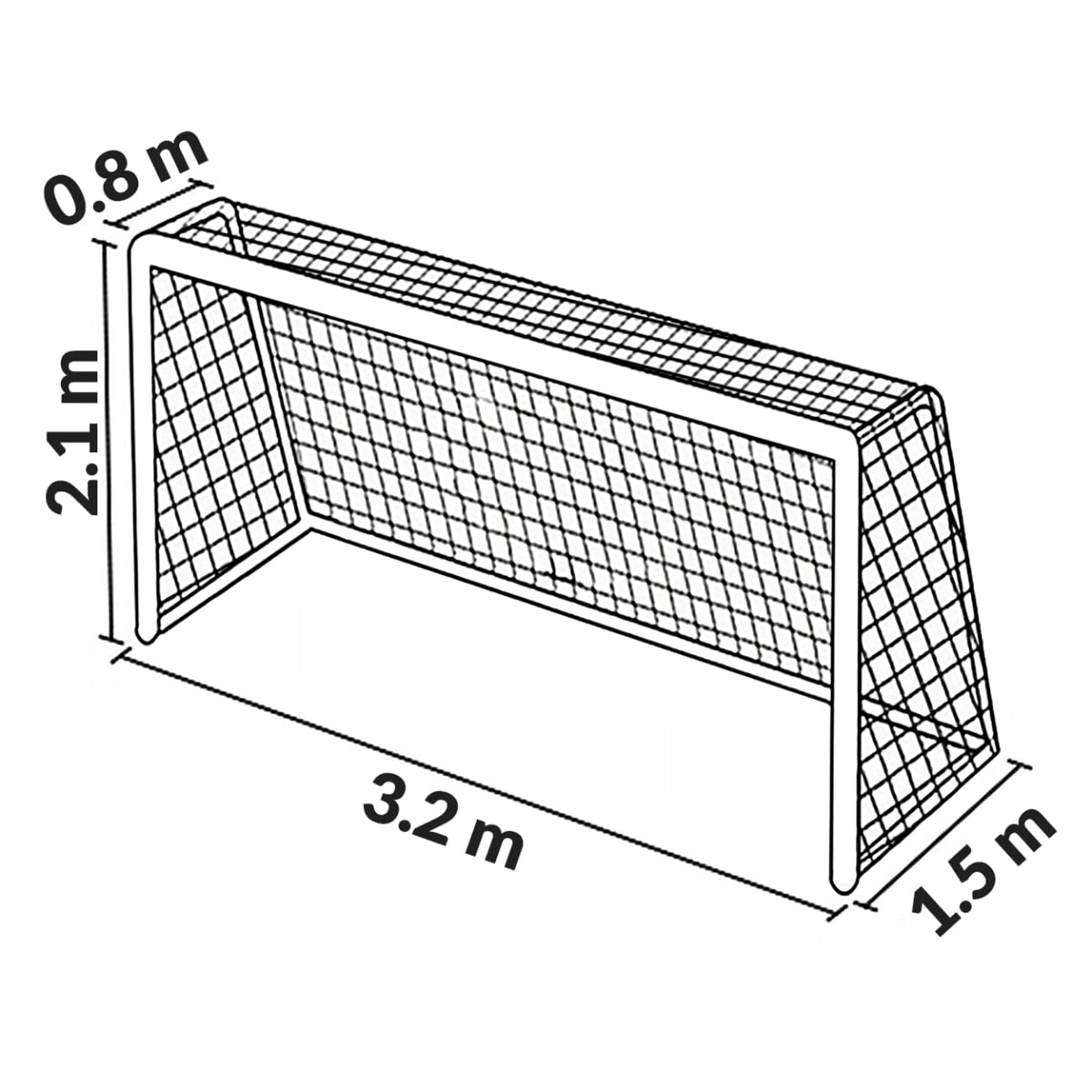 RED BABY FUTBOL FORCE 2.0MM 3.2 X 2.1 X 1.5MT