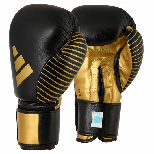 GUANTE KICK BOXING ADIDAS COMPETICION WAKO BLACK GOLD
