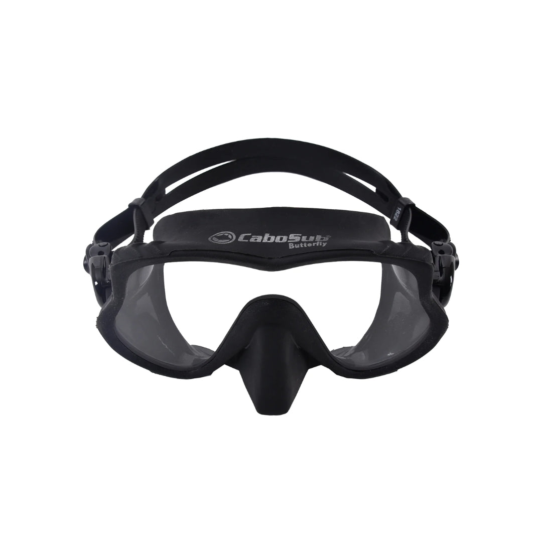 MASCARA DE BUCEO CABO SUB BUTTERFLY SILICONA NEGRA