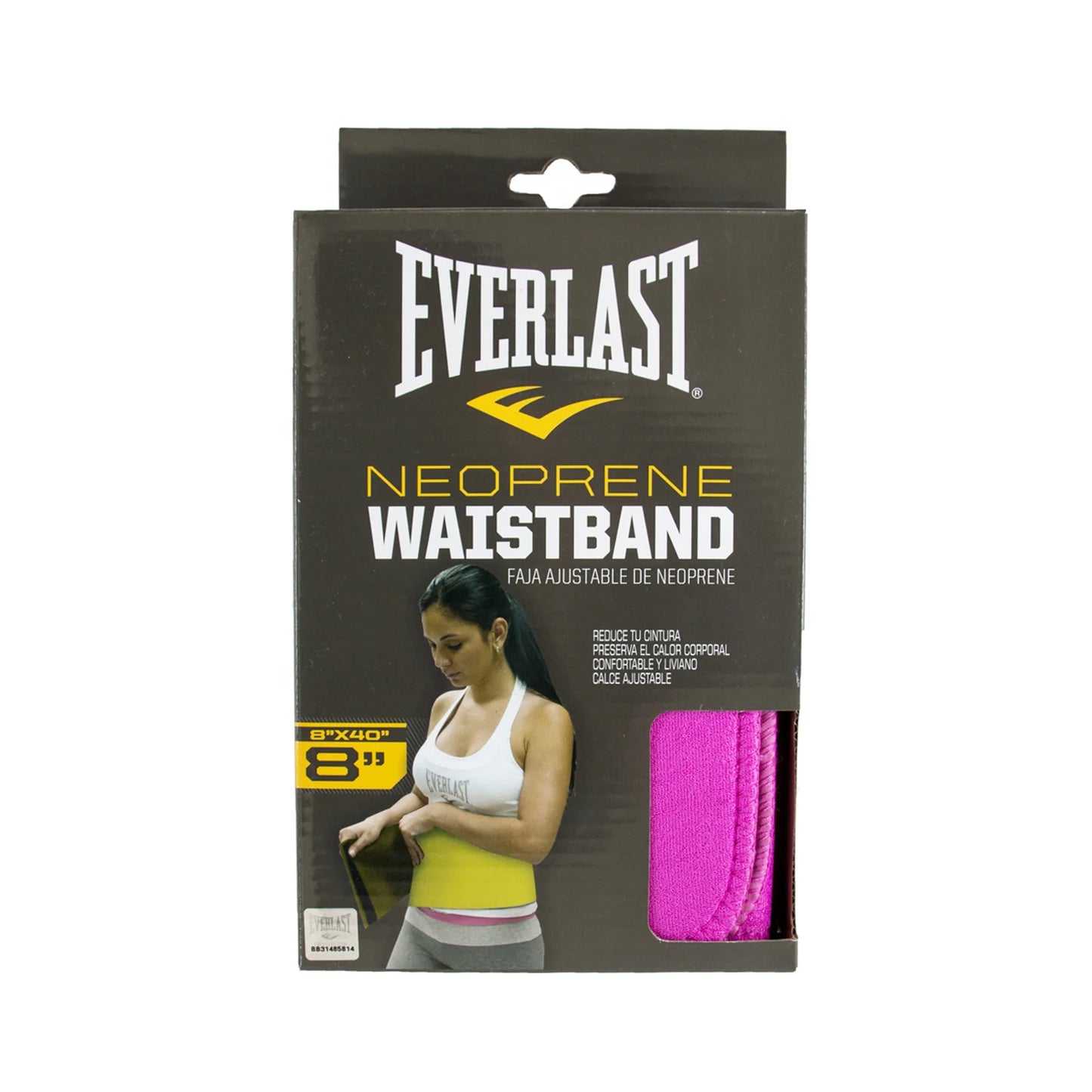 Faja Abdominal Mujer Everlast Rosado 8"