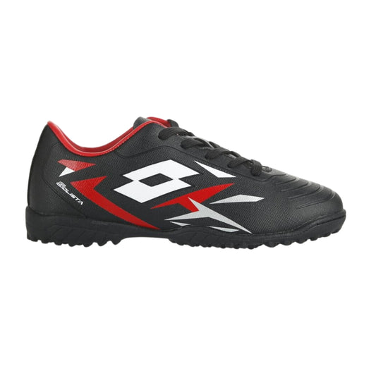 Zapato baby Fútbol Lotto Solista Tf Negro rojo J0469-1