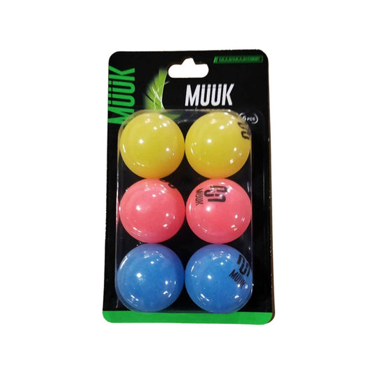 Pelotas De Ping Pong Muuk 6 uni.
