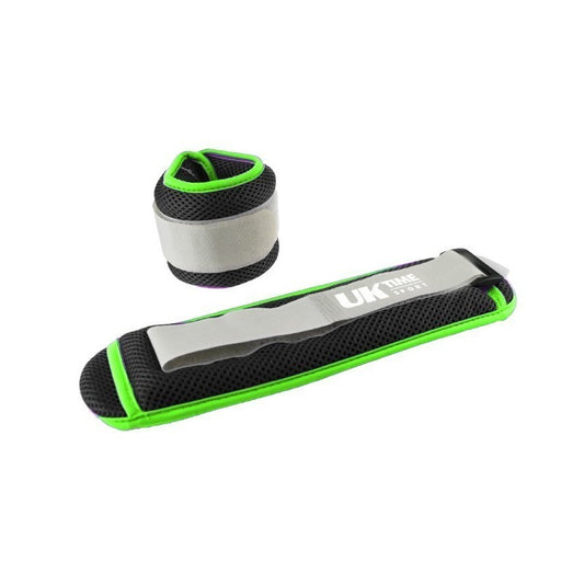 PESO TOBILLO/MUÑECA UK TIME 2X1.5KG NEGRO VERDE