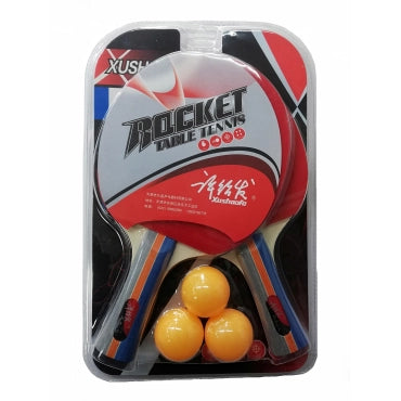 Set de Paletas XUSHAOFA 2 PALETA + 3 PELOTA