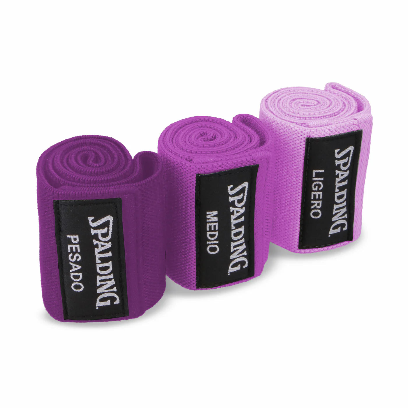 SET 3 BANDAS DE RESISTENCIA TELA CERRADAS SPALDING ROSA