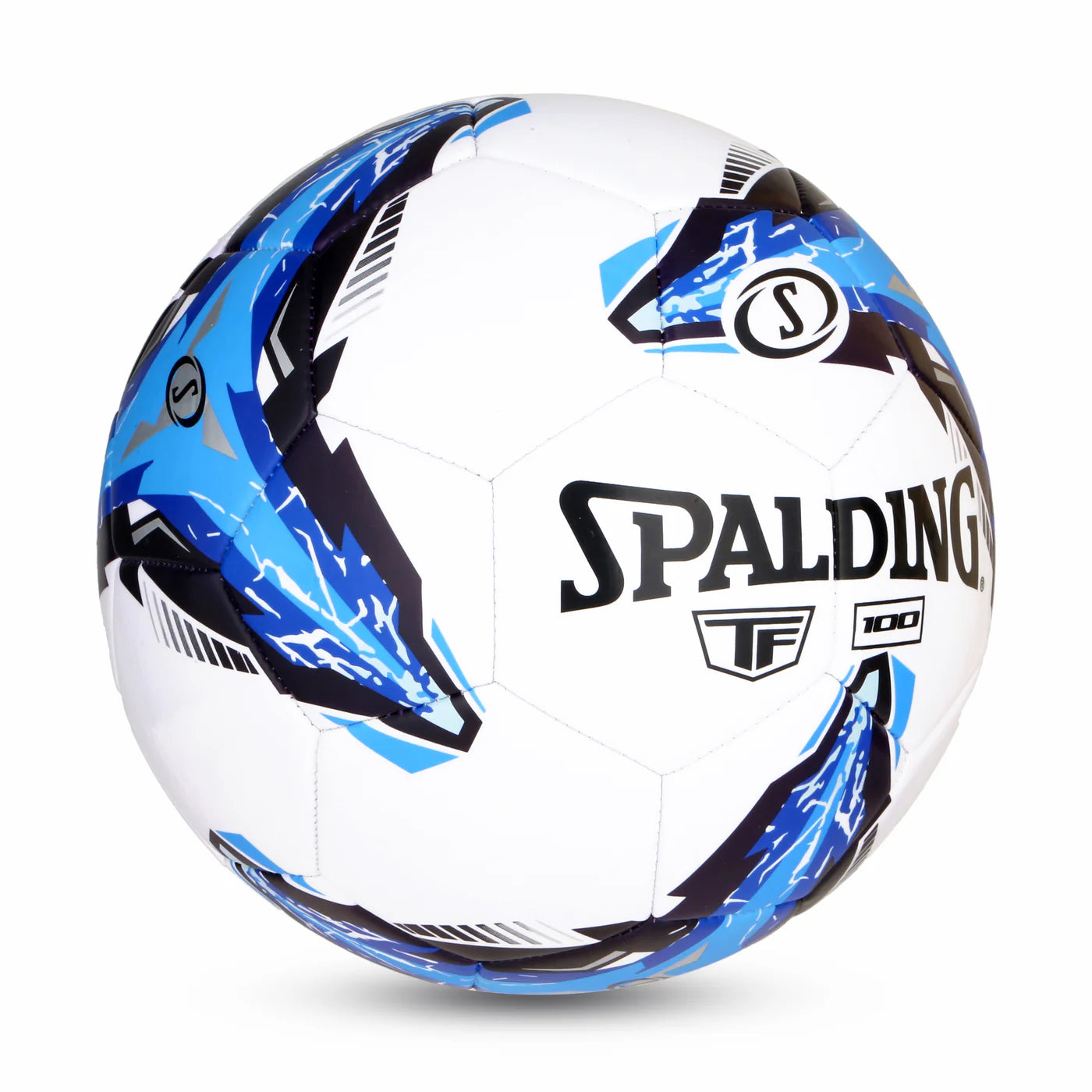 BALON FUTBOL SPALDING TF100 BLANCO AZUL Nº5